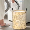 thumbnail image 5 of Fuzoiu World Map Print Circular Hamper,Laundry Basket with Handle,Collapsible Laundry,Dirty Clothes Storage Basket,for Bedroom Bathroom Dorm Living Room-Medium, 5 of 6