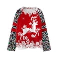 thumbnail image 1 of Gibobby Blusas De Moda informal con estampado de navideñas para niñas , sudaderas de leopardo para niñas, camisetas de manga larga para niños pequeños y niñas pequeñas （Azul marino， 3-4 Años), 1 of 3