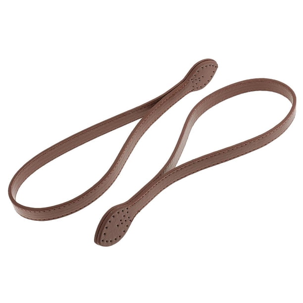 2 asas de cuero sintético de 60 cm para bolso bandolera o bolso de mano tipo tote. marrón