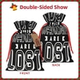 thumbnail image 2 of Honeii Not All Who Wander Are Lost 2 Print Small Burlap Bags,Christmas Drawstring Treat Bags Gift Bags Reusable Candy Goodie Wrapping Bags for Holiday Party Favors Supplies -Small, 2 of 9