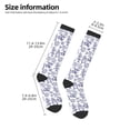 thumbnail image 5 of Fotbe World Travel2 print Women's Men's Novelty Crew Socks Cotton Socks Knee High Socks for Walking,Running,Nurses,Pregnancy, 5 of 9