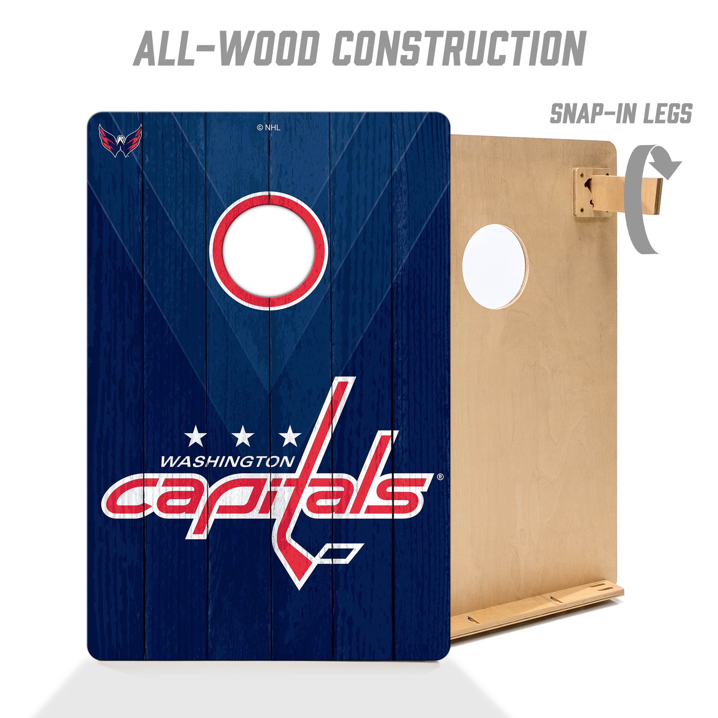 YouTheFan NHL Washington Capitals 2' x 3' Cornhole Game No Bags