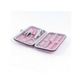 thumbnail image 3 of 6 in 1 Pink Faux Leather Case Professional Manicure Set Nail Clippers Scissors, 3 of 3
