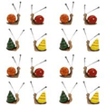 thumbnail image 1 of Figuras Caracol en Miniatura Accesorios Jardín Hadas Bonitos Caracoles Resina 4 Uds., 1 of 4