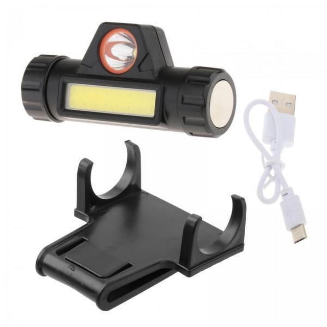 5x Faro para Casco de Soldadura, Linterna con Soporte de Montaje, Lámpara de Cubierta Facial de Soldadura Versátil, Faro Frontal con Carga USB de Dobl 5 piezas