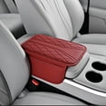 thumbnail image 2 of BallsFHK PU Leather Car Armrest Cushion - with Ventilation Holes & Side Pockets, 2 of 3