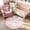 Carousel Light Pink, variant on 4ft Round Rug Washable Fun Rug You Are Worthy Playroom Mat Non Slip Cheerful Circle Cool Floor Cover Soft Cozy Low-pile Emotional Support Throw Carpet for Entryway   Teens Dorm