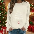 thumbnail image 5 of ShiShine Long Sleeve Christmas Shirts for Women Christmas Holiday T-Shirts Christmas Tree Graphic Crewneck Tee Tops Blouse, 5 of 5