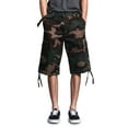 thumbnail image 1 of G-style USA Men's Belted Camo Cargo Shorts 9AP10 - WOODLAND - 50, 1 of 6