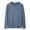 (Solid)Blue, variant on Men's Cotton Long Sleeve Shirts, Lightweight Basic Crew Tees for Mens ,Big and Tall Black,Size XXXXL