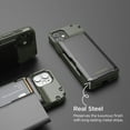 thumbnail image 6 of VRS Design Phone Case for iPhone 12 mini, [Damda Glide Pro] Premium Sturdy [Semi Auto] Card Holder Slot Wallet Phone Case (Green), 6 of 7