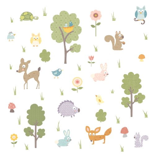 Stickers Muraux Peel & Stick pour Animaux des Bois