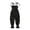 Black, variant on REDARER Toddler Girls' Heart Print Jumpsuit Smocked Bodice Tie Straps with Ruffled Summer Outfit,12-18 Months