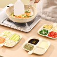 thumbnail image 4 of Reusable Divided Plate with Four Compartments and Sauce Dish - Easy to Clean for Home Kitchen, 4 of 10