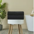 thumbnail image 2 of Mainstays Performance Cotton 2-Piece Bath Sheet Set, Oversized Super Soft Quick Dry Fade Resistant, Textured Black, 2 of 12