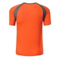 thumbnail image 2 of Runhomal Kids Boys Short Sleeve Rash Vest UPF 50+ Rashguard Swim Shirt Quick Dry Sun Shirts Sun Orange 3XL, 2 of 4
