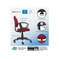thumbnail image 2 of Boss Office Products Mid Back Ergonomic Fabric Office Swivel Chair With Arms in Burgundy, 2 of 6