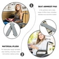 thumbnail image 2 of LABSERRON Furniture Arm Covers Armrest Protectors Plush 1 Pair 17.88X3.73X1.77in, 2 of 11