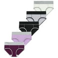 thumbnail image 6 of WTXUE Underwear Women Pack | Women Briefs Color Underpants Underwear Bikini Patchwork Solid | Ladies Panties 5-Pack M, 6 of 9