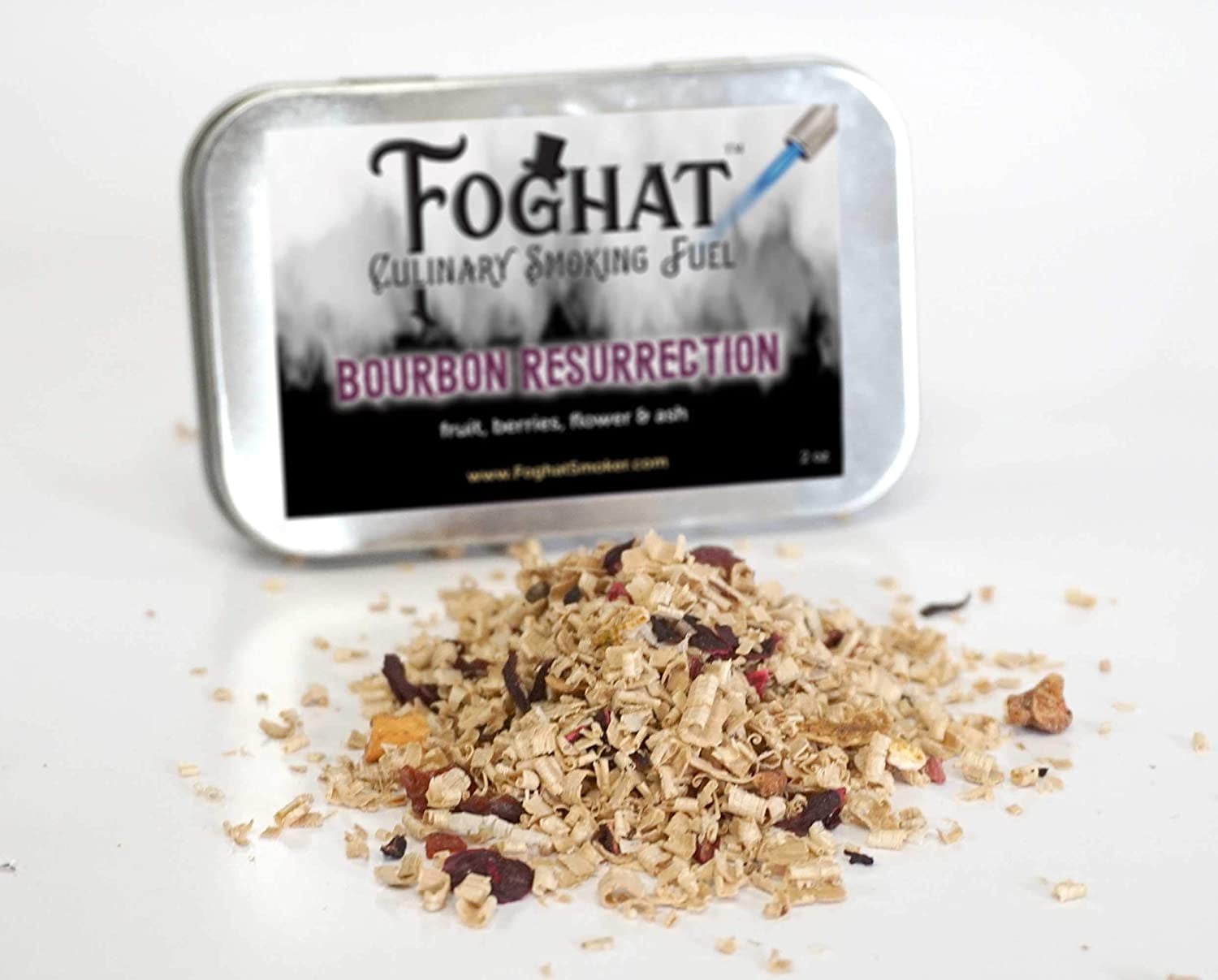 FogHat Bourbon Resurrection Wood Chips for Cocktail Smoker Kit Drink Smoker