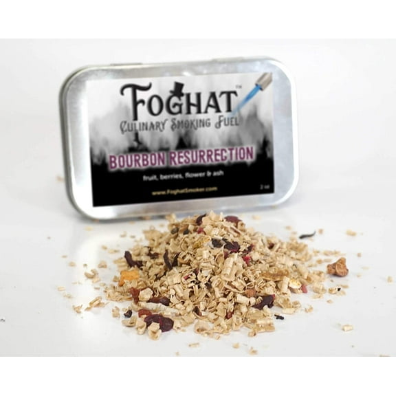 FogHat Bourbon Resurrection Wood Chips for Cocktail Smoker Kit Drink Smoker