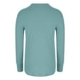 thumbnail image 4 of Sevevn Women'S Casual Solid Color Round Neck Long Sleeved Tops Light Blue XXL Christmas Gift, 4 of 6