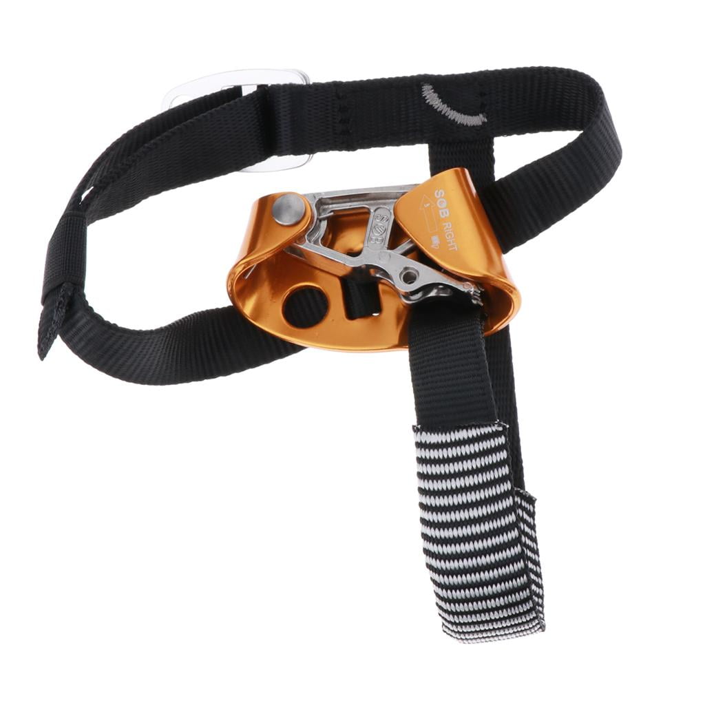 Nishiyuenyi Foot Ascender Climbing Tree Arborist Rappelling Equipment Rope Clamp for Right Right Orange