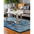 thumbnail image 5 of Unique Loom Oslo Collection Area Rug - Osterbro (5' x 8' Rectangle Navy Blue/Beige), 5 of 7