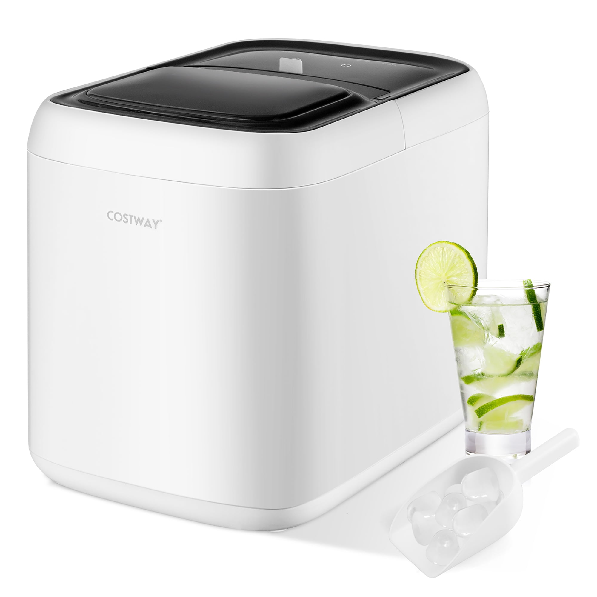 Costway Portable Countertop Ice Maker Machine 35Lbs/24H SelfClean w