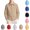Khaki, variant on OIOLOYJM Girls Boys Long Sleeve Dress Shirts Casual Classic Collared Button Down School Uniform Quick Dry Lightweight Fashion Basic Shirts