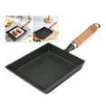 thumbnail image 4 of Mini Frying Pan, Nonstick Cast Iron Skillet Omelette Egg Pan Pot Tamagoyaki Wooden Handle Nonstick Cookware, 4 of 8