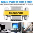 thumbnail image 2 of Easy-life New Female to Female VGA HD15 Pin Gender Changer Convertor Adapter, 2 of 5