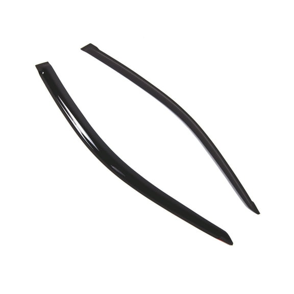 Tuningpros WD2-800 Outside Mount Window Visor Deflector Rain Guard Dark Smoke 2 Pcs Set For 2010-2016 Honda CR-Z