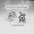 thumbnail image 6 of SilverCloseOut Sterling Silver Small Turtle Stud Earrings, 6 of 10