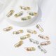 thumbnail image 4 of Hermosos pendientes con imperdible, pendientes con clip de papel de cristal, pendientes colgantes de moda, exquisita joyería de moda, regalos para damas, hombres y niñas., 4 of 4