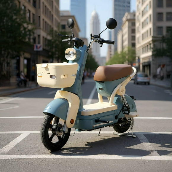 Moboss Bicicleta Electrica para Adultos Bicimoto Electrica Potencia Maxima del Motor 500 W Bateria 48V 15AH Autonomia Lening gris