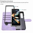thumbnail image 2 of Jiahe Cover for Samsung Galaxy Z Fold 3, Wallet Case with Credit Card Holder,Shockproof Magnetic Anti-Scratch Premium Leather Cover with Card Slots Kickstand Cover Case, purple, 2 of 5