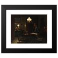 thumbnail image 2 of Johan Christopher Schlichtkrull 24x20 Black Modern Framed Museum Art Print Titled - Interior with Two Women in the Petroleum Lamps Cut (1904), 2 of 5
