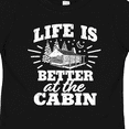 thumbnail image 4 of Inktastic Life is Better at the Cabin with Trees and Moon Boys or Girls Toddler T-Shirt, 4 of 5