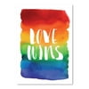 Americanflat Love Wins Watercolor Rainbow by Motivated Type Poster Art Print
