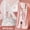 Pink, variant on 9PCS/Set Plastic Multi-Function Set Square Transparent Eraser Mechanical Pencil Ruler Set Pencil Compass Kit Measuring Ruler Protractor GREEN