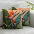 thumbnail image 3 of Creowell Aesthetic Decorative Tropical Flower Pillow Covers Bird of Paradise Throw Pillows White, 3 of 5