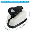 thumbnail image 2 of Unique Bargains 0.4 Inch Heart Punch, Heart Hole Paper Punch Hole Puncher Shape Punches for Crafting, 2 of 6