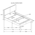 thumbnail image 4 of Pemberly Row Transitional Faux Leather Upholstered Full Bed Gray, 4 of 4