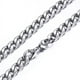 thumbnail image 1 of Collar de hip-hop de acero inoxidable y titanio para hombre, cadena gruesa y ancha y plana, 1 of 6