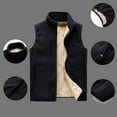 thumbnail image 4 of Dpytoraw Men's Full Zip Fleece Vest Winter Warm Lined Sleeveless Outerwear, 4 of 4