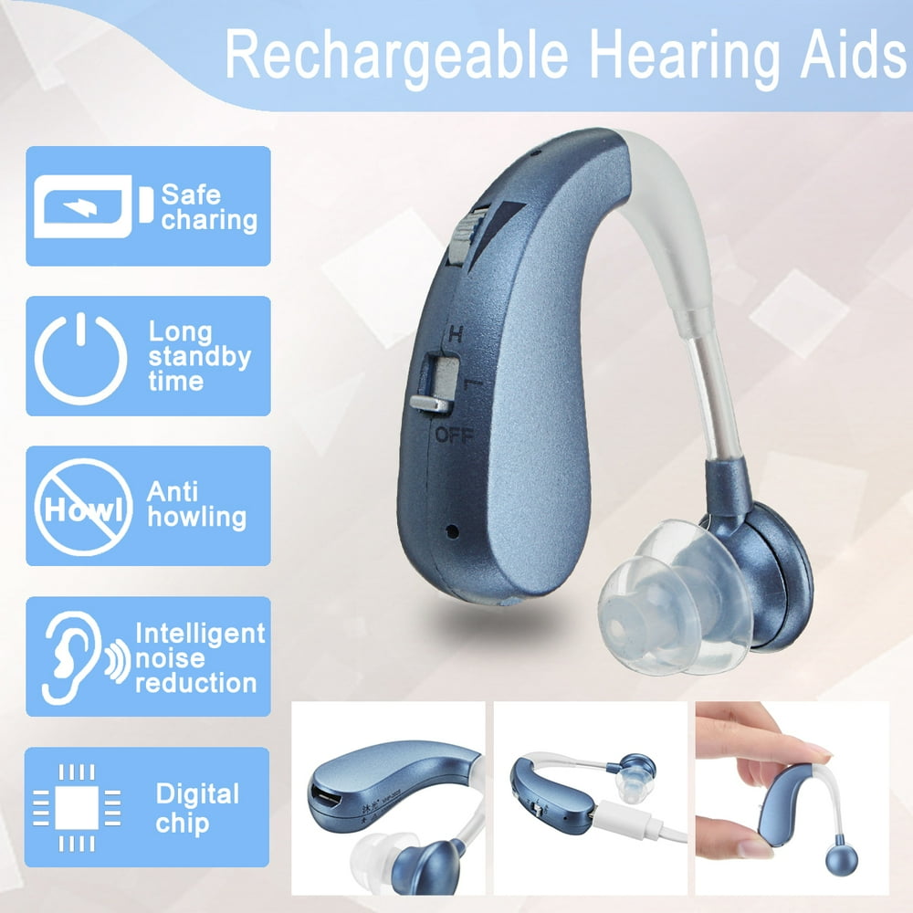 Hearing Aids Rechargeable Ear Hearing Amplifier Sound Amplifier with ...