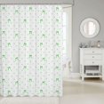 thumbnail image 2 of Manfei Green Princess Bowknot Shower Curtain 72Wx78L,Fashion Bow Tie Bath Curtain, 2 of 5