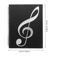 thumbnail image 2 of KAKOWELY Musicians Sheet Music Folder Household A4 Files Storage Folder Portable Folder Sheet Music Folder Pages Sheet Multi-function A4 File Folder12.6"X9.84"X0.79", 2 of 5