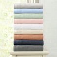 thumbnail image 6 of Cotton Heathered Melange Jersey Knit Queen Bed Sheet Set, Twin XL, 3 Pieces, 6 of 6